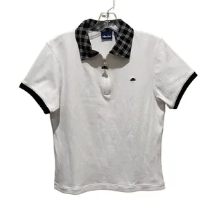 Ellesse Short Sleeve Polo Tee Shirt Golf Tennis White Size Medium thumbnail 1