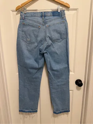 ABERCROMBIE & FITCH The '90s Straight Ultra High Rise Jeans Curve love Size 8S thumbnail 2