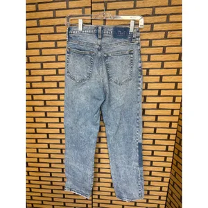 Abercrombie & Fitch The Ankle Straight Ultra High‎ Rise Jeans 27/4 Short thumbnail 2