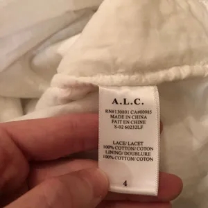 ALC Frank Bolen Lace White Floral Mini Off the Shoulder thumbnail 8