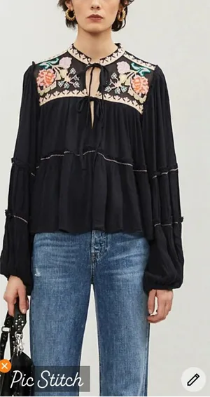 Free People In Vivid Color Swing Top thumbnail 1