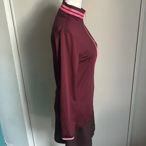 PINK Women’s Slim Fit Quarter Zip Pullover Athletic Workout Jacket thumbnail 4