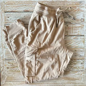 ⭐️Aerie Cargo Joggers 100% Cotton Khaki⭐️ ~medium thumbnail 2