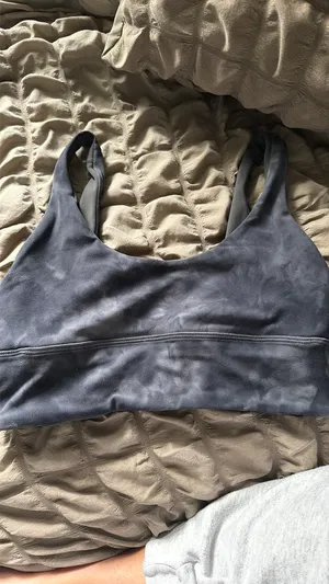Lululemon Reversible Diamond Align Bra Dye Graphite Grey thumbnail 3