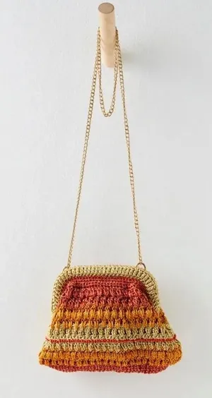 NWOT free people Sweet Emotions Clutch purse thumbnail 1
