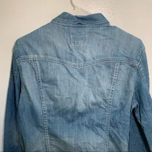 Levi's Womens Size Small Denim Jean Jacket Light Wash Stretch Cotton thumbnail 11