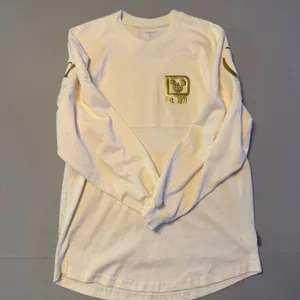Disney Spirit Jersey 50th Anniversary Castle Top Cream Gold Women XS thumbnail 3