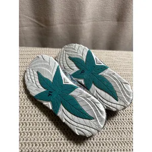 Twisted X Zero-X Women 7.5 M Southwestern Geometric Slip On Loafers Teal Tan thumbnail 6