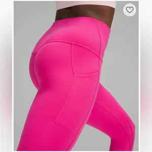 EUC lululemon Align High-Rise Pant with Pockets 25", Sonic Pink, Size 6 thumbnail 5
