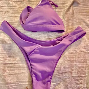 NWOT Plum Purple Small 2 piece bikini. thumbnail 1