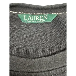 Lauren Ralph Lauren Black‎ Crewneck Sweatshirt Minimalist Pullover M/L thumbnail 7