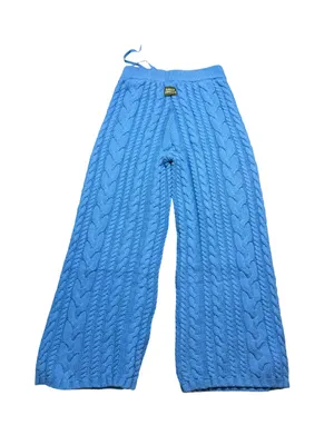 🩵 Daily Drills Cableknit‎ Resort Pants M/L NWT Cozy Wide Leg Knit Lounge 🩵 thumbnail 5
