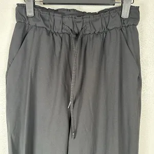 Lululemon Stretch High Rise Jogger Pants Womens Sz 6 Black Drawstring Athleisure thumbnail 2