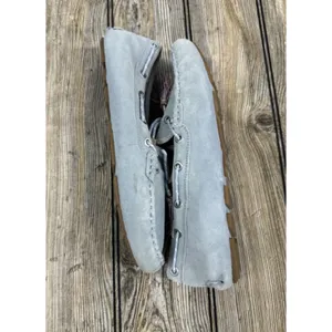 SAM EDELMAN Light Blue Leather Moccasins With Tassels SZ 8.5 thumbnail 3