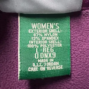 L.L. Bean Women's Softshell‎ Fleece Lined Vest Plum Purple Size Large EUC thumbnail 9