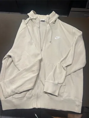 Nike Women's Zip-Up Hoodie Jacket in Light Taupe thumbnail 1