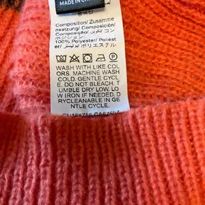 SHEIN Colorblock V-Neck Sweater in Navy, Brown & Orange thumbnail 6