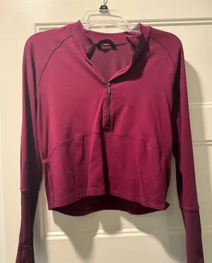 Lululemon size 8 Maroon Zip Up thumbnail 1