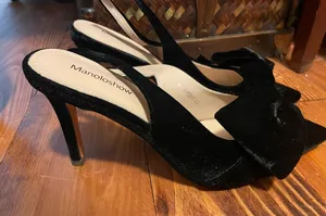 Black Velvet Dress Shoes thumbnail 1