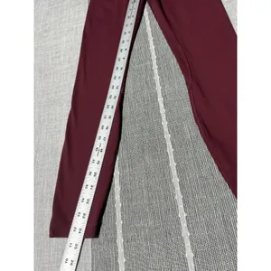Lululemon Align High‎ Rise Crop Leggings Burgundy Size 2 thumbnail 2