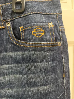 NWT Harley-Davidson Women's Dark Indigo Boot Cut Jeans Size 18 thumbnail 2