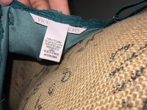 Victoria's Secret Emerald Victoria Secret Velvet Slip Dress - Spaghetti Strap thumbnail 6