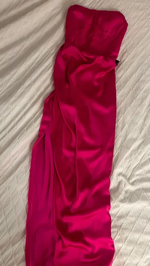 Express Strapless Satin Maxi Dress thumbnail 6