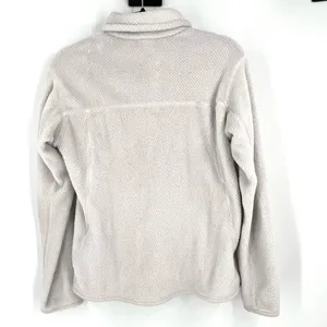 PATAGONIA Women's‎ Re-Tool Snap-T Fleece Pullover white medium cozy soft jacket thumbnail 4