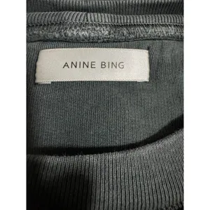 Anine Bing City Love Graphic Crewneck Sweatshirt, Charcoal Grey, Size S thumbnail 5
