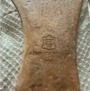 Ann Taylor Light Tan Snakeskin Ballet Flats 9 thumbnail 4