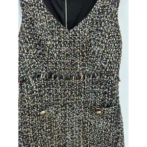 City‎ Studio Juniors Gray Tweed Pocket Sleeveless Mini Dress Size 3/4 Graduation thumbnail 13