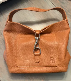 Dooney & Bourke Shoulder Leather Bag Brown thumbnail 1