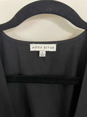 Moon River Front Bow Detail Cotton Midi‎ Dress Size Large thumbnail 3