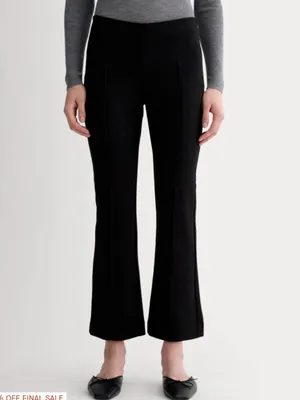 Everlane THE DREAM KICK FLARE PANT size Large black front pleat thumbnail 3