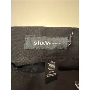 Torrid Studio NWT Tailored Twill Wide Leg High Rise Pants in Deep Black 14 S thumbnail 3
