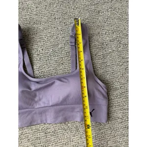 Puma Womens Seamless Sports Bra‎ Lavender Purple Adjustable Straps Size Medium thumbnail 3
