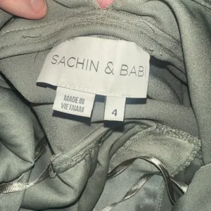 BHLDN x Sachin & Babi Harper Satin Charmeuse Sage Green Midi Dress thumbnail 6