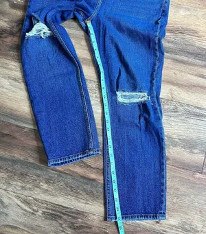 Abercrombie & Fitch Ankle Straight Ultra High Rise Curve Love Distressed 27 4 S thumbnail 9
