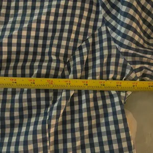 J.Crew x Universal Standard Gingham Tie‎ Blouse Preppy Chic Women Blue White XL thumbnail 9