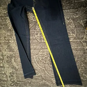 True Religion Denim Vintage Size 25 Dark Blue Wash WC92358QV Candice Flare Jeans thumbnail 11