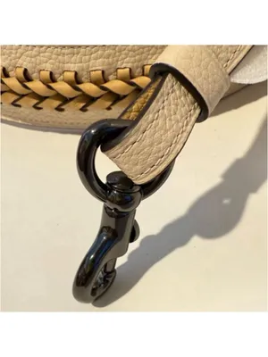 NEW Coach Whipstitch Leather Bag Strap Beige Gunmetal Style 68586 NWT thumbnail 5