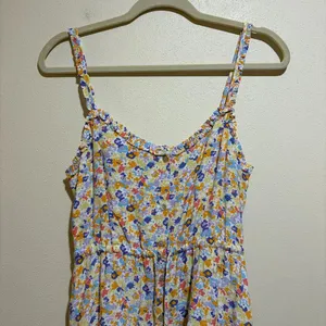 Rails Size S Small Adalyn Midi Dress Papaya Flowers Button Front Sundress thumbnail 4