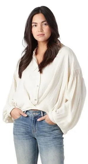 Free People Rockaway Top Ivory thumbnail 1