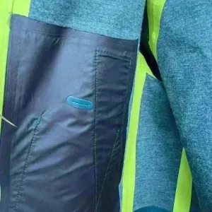 Lululemon $248 Rain or Shine Coat Trench Glyde Convertible Teal Blue Neon‎ Green thumbnail 11