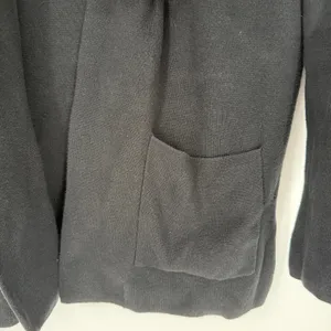 J.Crew Chelsea Cardigan Womens Large Black Open Front Knit Longline Sweater thumbnail 6