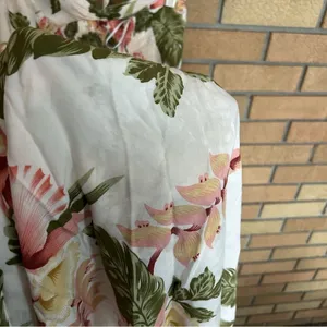 Sunny Island Hawaii Halter Midi Dress Floral Vacation Flowy Size Small thumbnail 4