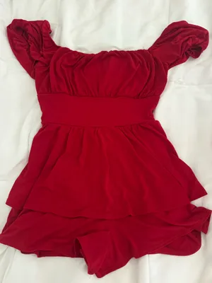 Windsor Red Romper  thumbnail 1