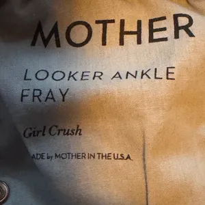 Mother Looker Ankle Fray Jeans Girl Crush‎ Dark Wash Skinny Denim 26 EUC thumbnail 8