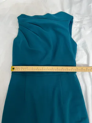 Vince Camuto Teal Sleeveless Midi Sheath Dress thumbnail 8