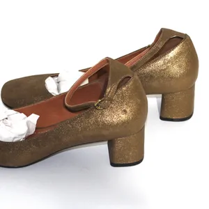 Coach Ankle Strap Pump Metallic Suede Size 9 thumbnail 8